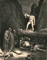Por los cabellos llevaba el miembro cercenado, colgando de la mano como una linterna, hacia 1890
