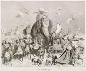 Piel de asno, ilustración para Cuentos completos de Charles Perrault (1628-1703), por Gustave Doré (1832-1883)