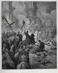 Entrada de los Cruzados a Constantinopla durante la Cuarta Cruzada por Gustave Doré