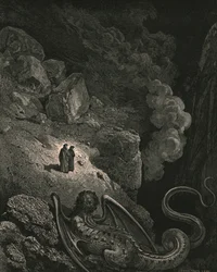Inmediatamente apareció esa imagen vil de fraude, c1890