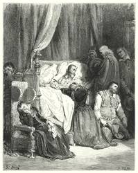 Don Quijote de Gustave Doré: Muerte de Don Quijote