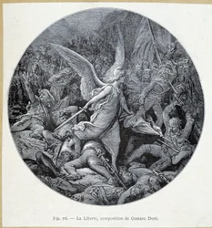 La libertad, grabado de Gustave Doré