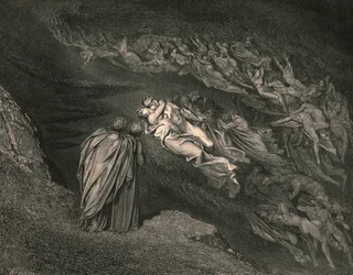 El amor nos llevó a una muerte: Caina espera el alma, que dividió nuestra vida, c. 1890