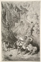 En camino a la Capilla Verde, de Historias de los Días del Rey Arturo por Charles Henry Hanson, pub.1898