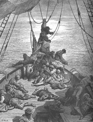 Una de las ilustraciones de Gustave Doré para El antiguo marinero, c1870s, c1950