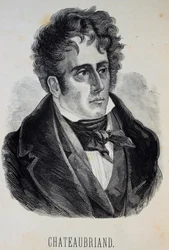 Retrato de François-René, vizconde de Chateaubriand 1768-1848, 1880