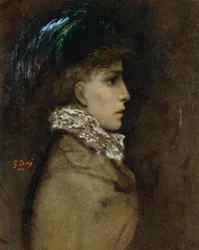 Retrato de la actriz Sarah Bernhardt