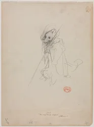 Boceto para "El Lobo Convertido en Pastor" (recto)