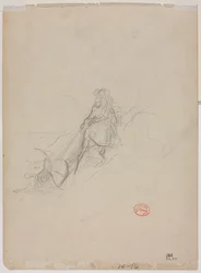 Boceto de escena de caza, c. 1868