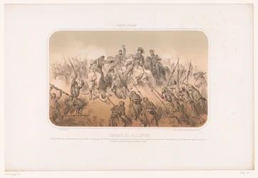 Batalla de palestro Combat de Palestro (título sobre objeto) Campaña italiana (título de la serie) Guerre d