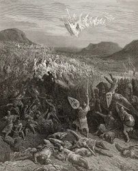 La Batalla de Nicea en 1097, ilustración de 