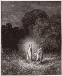 La Divina Comedia, Infierno, Canto 2: Beatriz y Virgilio - de Dante Alighieri (1265-1321) - Ilustración de Gustave Doré (1832-1883)