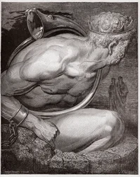 La Divina Comedia, Infierno, Canto 31: Nimrod de los gigantes - Ilustración de Gustave Doré
