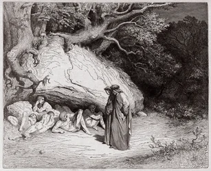 La Divina Comedia, Infierno, canto 4: Las almas inocentes en el Limbo - de Dante Alighieri (1265-1321) - Ilustración de Gustave Doré (1832-1883)