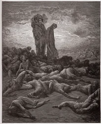 La Divina Comedia, Purgatorio, Canto 20: Las almas de los avaros - por Dante Alighieri (1265-1321) - Ilustración de Gustave Doré (1832-1883).