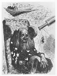 El astrólogo Herr Trippa, ilustración de 