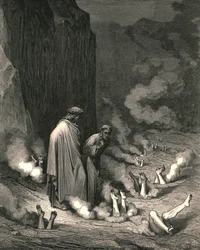 Allí estaba yo como el fraile, que confiesa a un miserable condenado por asesinato, c. 1890