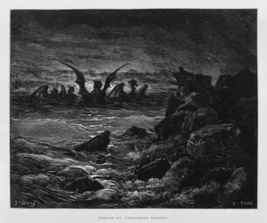 Visión del profeta Daniel, Ilustración de la Biblia de Dore
