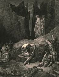 ¿Por qué fijas aún tu mirada abajo entre las sombras mutiladas y miserables, hacia 1890?