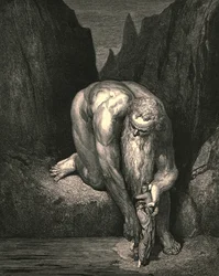 Aún en el abismo, ese Lucifer con Judas bajo nos engulle, ligeramente nos colocó, c1890