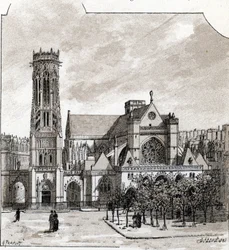 Vista de la iglesia de Saint Germain l