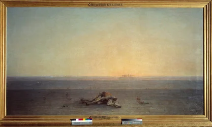 Sahara también significa desierto. Pintura de Gustave Guillaumet (1840-1887)