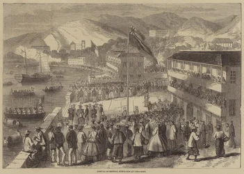 Llegada del General Montaubon a Hong Kong