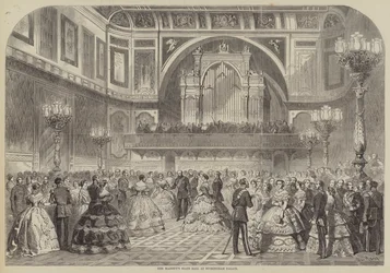 El baile de estado de Su Majestad en el Palacio de Buckingham