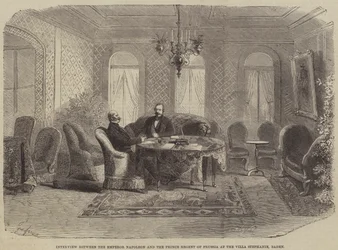 Entrevista entre el Emperador Napoleón y el Príncipe Regente de Prusia en la Villa Stephanie, Baden