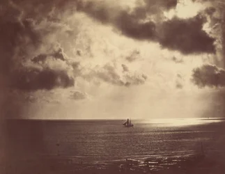 Bergantín en el agua, 1856
