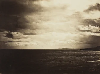 Cielo nublado, mar Mediterráneo, 1857