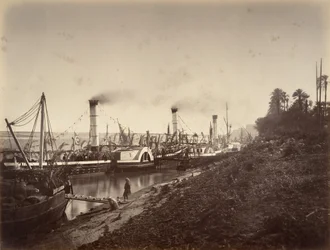 Fiesta de S. A. Ismaíl Pacha a bordo de los barcos de LL. A A. los príncipes, enero de 1867, 1867