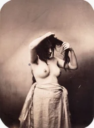 Desnudo femenino de pie, c.1855