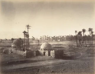 Vista de la Llanura de Tebas tomada desde el templo de Karnak