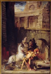 Diomedes devorado por sus caballos