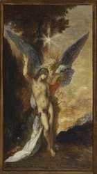 Moreau - San Sebastián y el ángel, c1876