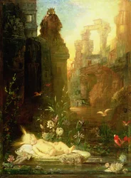 El niño Moisés, hacia 1876-78