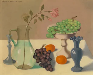 Bodegón con uvas