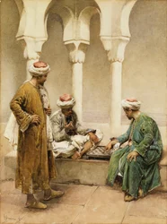 Árabes jugando al ajedrez