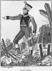 Coronel Boutin, ilustración de "Les Vagabonds de la gloire" del comandante Henry Lachouque, París, Editions du Panache.