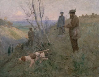 La caza (óleo sobre lienzo)