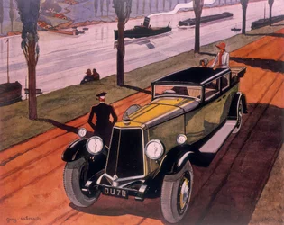 Póster publicitario de coches Armstrong Siddeley, 1930