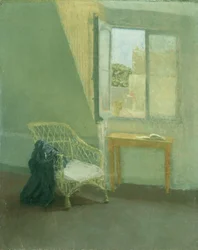 Un rincón de la habitación del artista en París