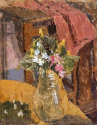 Flores (óleo sobre lienzo)