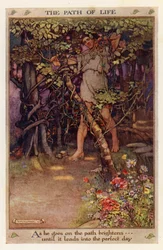 El camino de la vida (litografía en color)