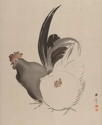 Gallo y gallina, 1887-92.