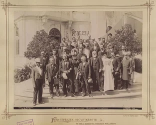 Exposición del Milenio, periodistas - Budapest XIV Fortepan 82827