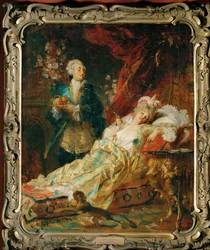 El rey Luis XV en el tocador de Mme (pintura sobre lienzo)