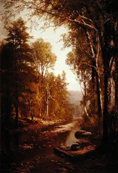 Un arroyo en el prado, condado de Essex