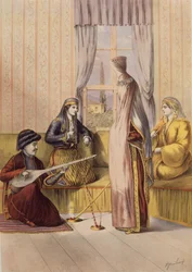 Una Novia Armenia, grabado por Charles Parsons, 1862